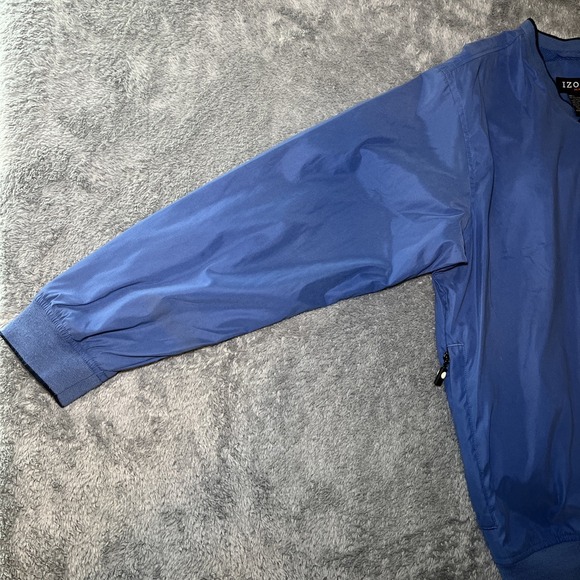 Vintage Men's Izod Xfg V-Neck Blue Sweater SZ L Polyester & Nylon - Picture 10 of 16